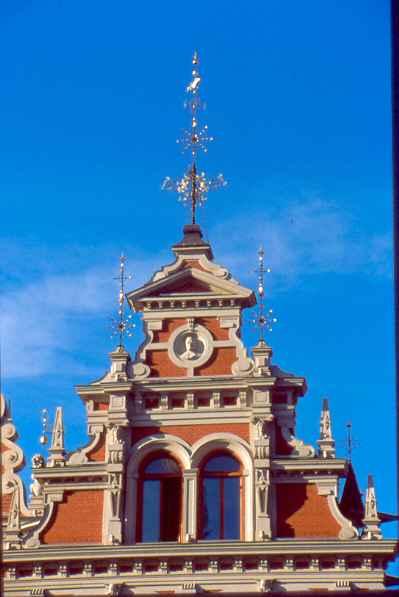 Particolare di un palazzo di Riga - 4