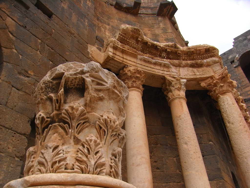Dettaglio nel teatro romano di Bosra