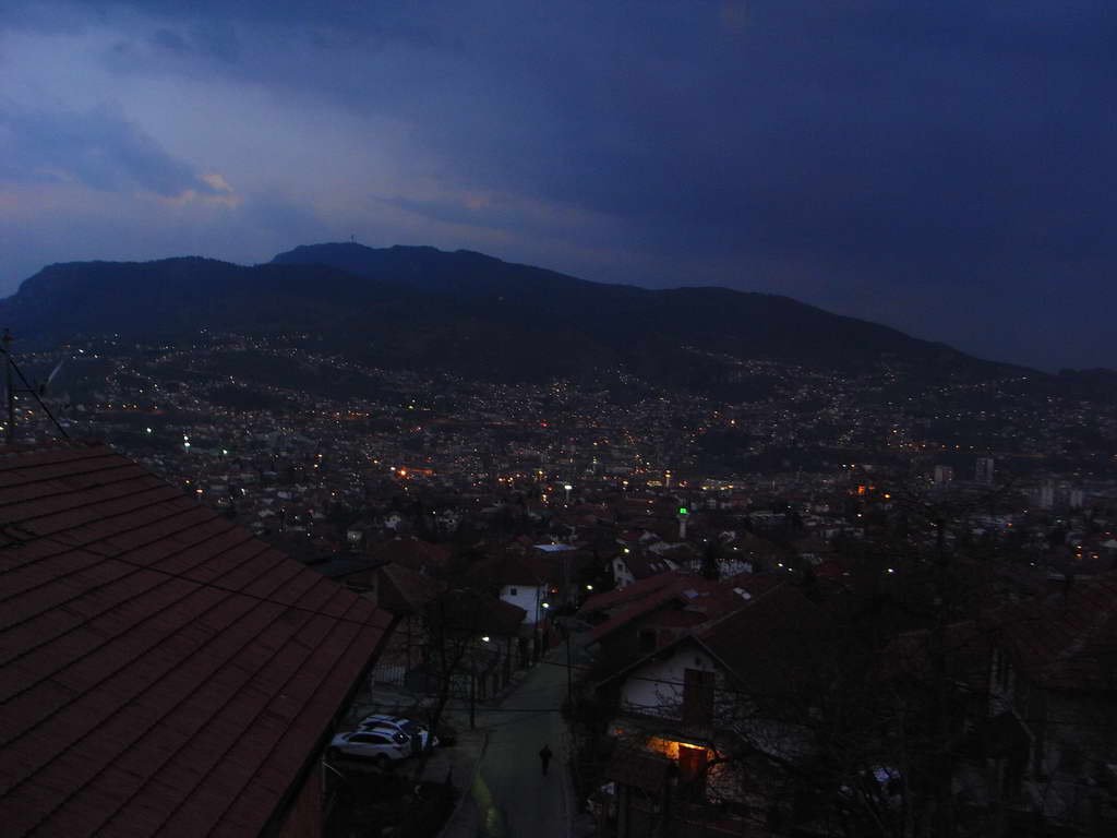 Panorama di Sarajevo dal ristorante Kibe