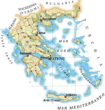 Cartina Della Grecia