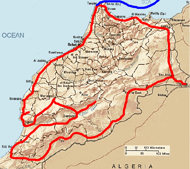 Giro effettuato di Marocco 2003