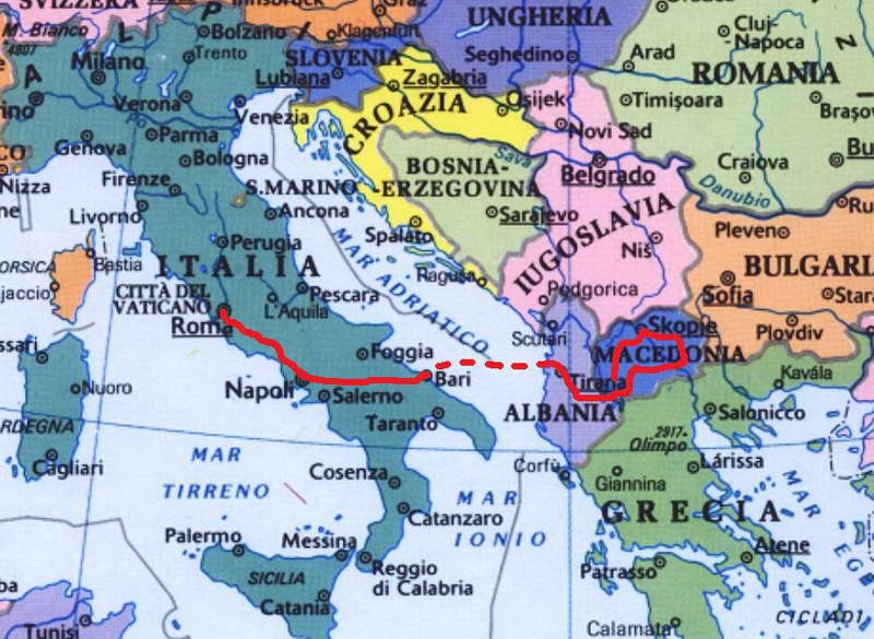 Itinerario effettuato per Macedonia Emozionale 2011